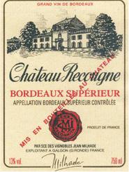 Chteau Recougne - Bordeaux Suprieur 2020 (750ml) (750ml)