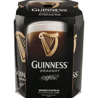 Guinness - Draught (4 pack 14oz cans) (4 pack 14oz cans)