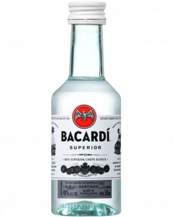 Bacardi - Rum Silver Light (Superior) (50ml) (50ml)