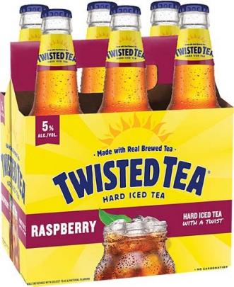 Twisted Tea - Raspberry Iced Tea (6 pack 12oz bottles) (6 pack 12oz bottles)