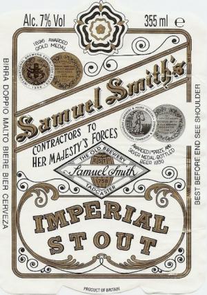 Samuel Smith - Imperial Stout (4 pack 12oz cans) (4 pack 12oz cans)