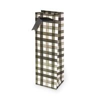 Buffalo Check Single Bottle Bag