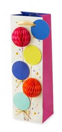 Honeycomb Balloons Single Bottle Wine Bag