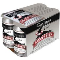 Goslings Diet Ginger Beer 6pk Cans