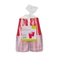 Plastic Party Cups - Red 16 oz (50 pack)