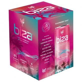 Biza - Raspberry Mint (4 pack 12oz cans) (4 pack 12oz cans)