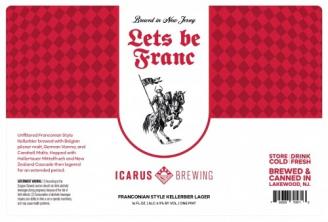 Icarus Brewing - Let's Be Franc (4 pack 16oz cans) (4 pack 16oz cans)