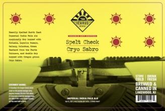 Icarus Brewing - Spelt Check DDH Cryo Sabro (4 pack 16oz cans) (4 pack 16oz cans)