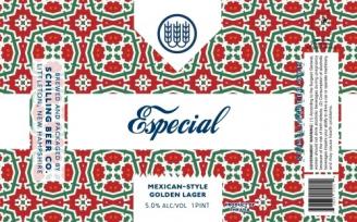 Schilling Beer - Especial (4 pack 16oz cans) (4 pack 16oz cans)