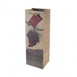 Cakewalk - Illustrated Grapes Single Bottle Wine Bag 0