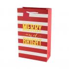 Cakewalk - Merry And Bright Stripes Double Bottle Bag 0