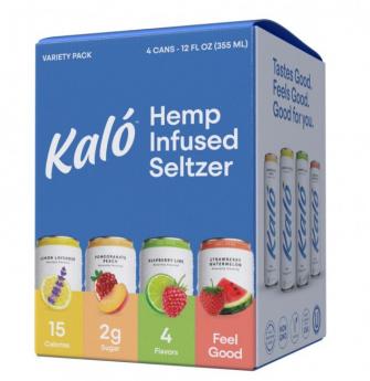 Kalo - Hemp Seltzer Variety Pack (4 pack 12oz cans) (4 pack 12oz cans)