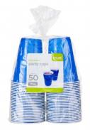 True - Plastic Party Cups - Blue 16oz (50 pack)