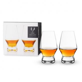 Viski - Footed Crystal Scotch Glasses