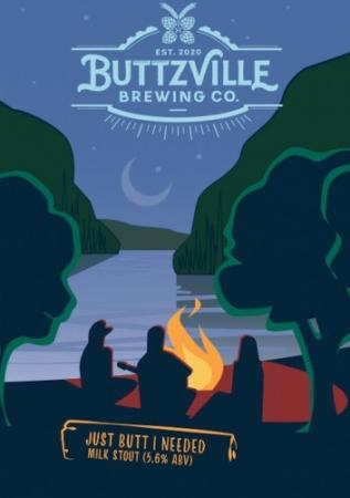 Buttzville Brewing - Just Butt I Needed (4 pack 16oz cans) (4 pack 16oz cans)