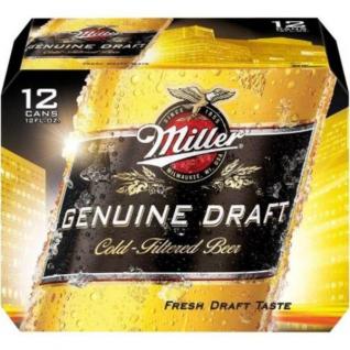 Miller Brewing - Miller Genuine Draft (12 pack 12oz cans) (12 pack 12oz cans)