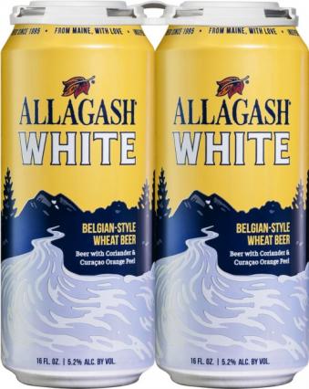 Allagash Brewing - White (4 pack 16oz cans) (4 pack 16oz cans)
